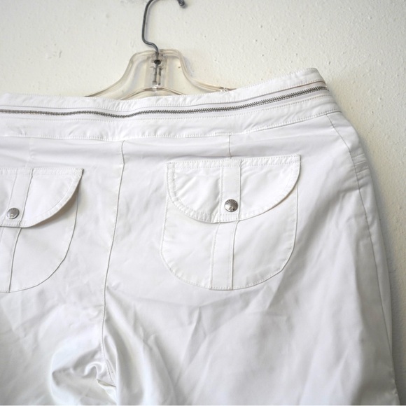 Vtg Y2K Bogner Ski Snowboard White Women’s Ruched Stylish Pants Size US 8 Long - Picture 6 of 10